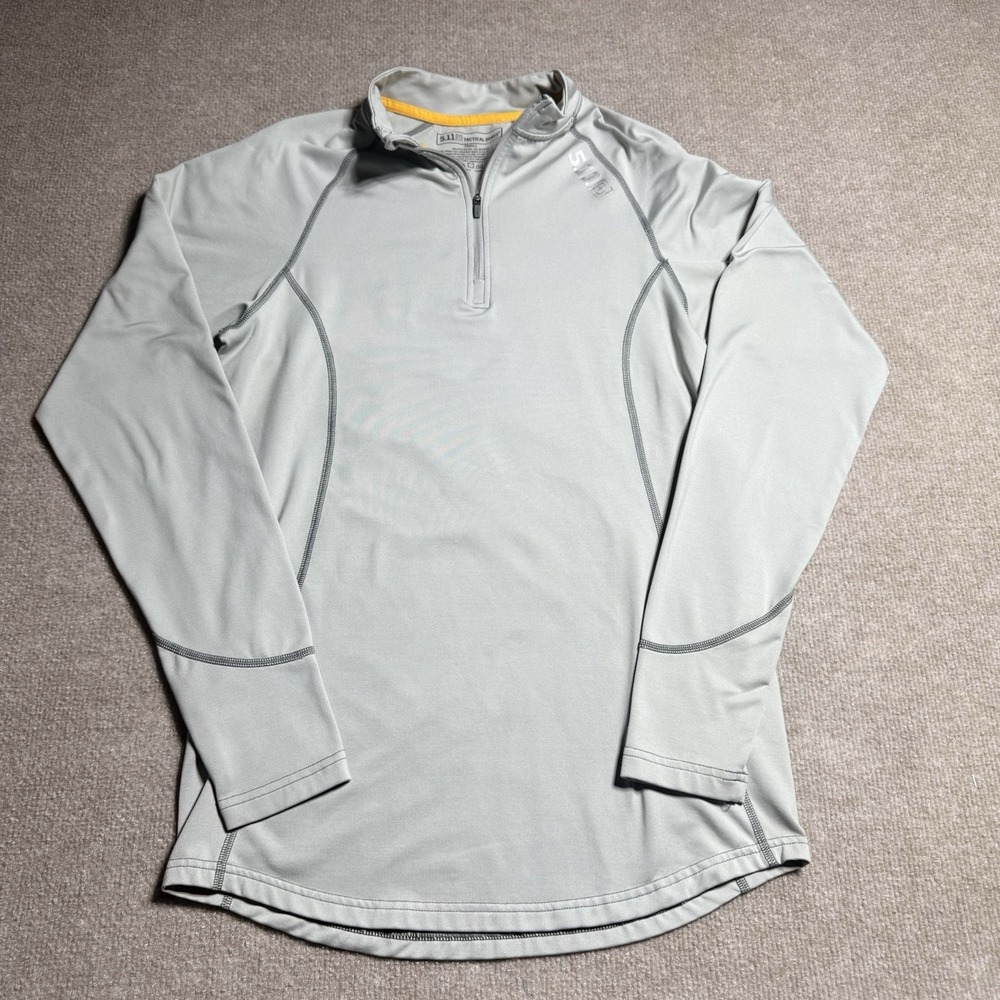 5.11 Tactical Series Shirt Mens Small Gray 1/4 Zip‎ Pullover Always Be Ready S